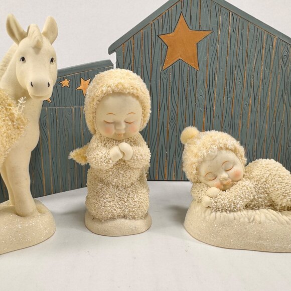 Snow Babies Department 56 Babies in Bethlehem Nativity Set - Picture 3 of 11